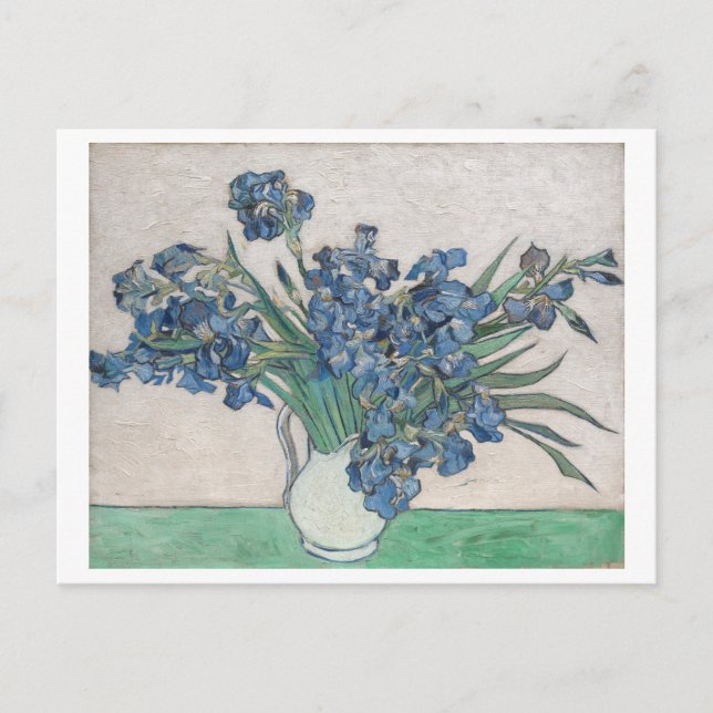 Irisar av Vincent Van Gogh Blommig vykort (Framsida)