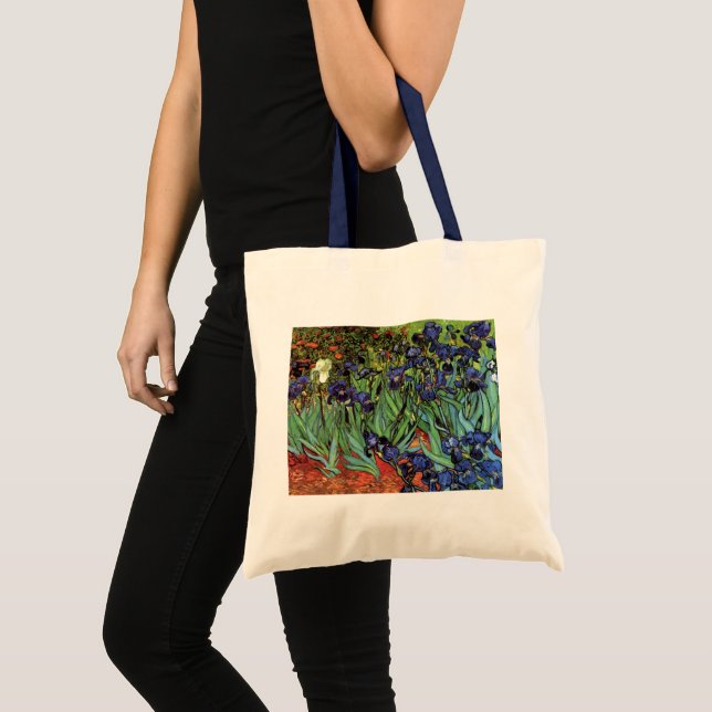 Irisar av Vincent van Gogh, Vintage trädgårdskonst Tygkasse (Framsida (produkt))