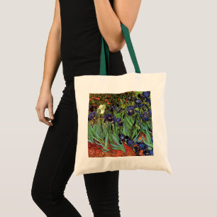 Irisar av Vincent van Gogh, Vintage trädgårdskonst Tygkasse