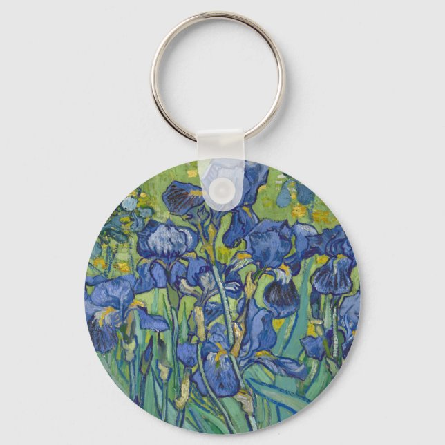 Irisar, Blommåleri i olja, Vincent Van Gogh Nyckelring (Framsida)