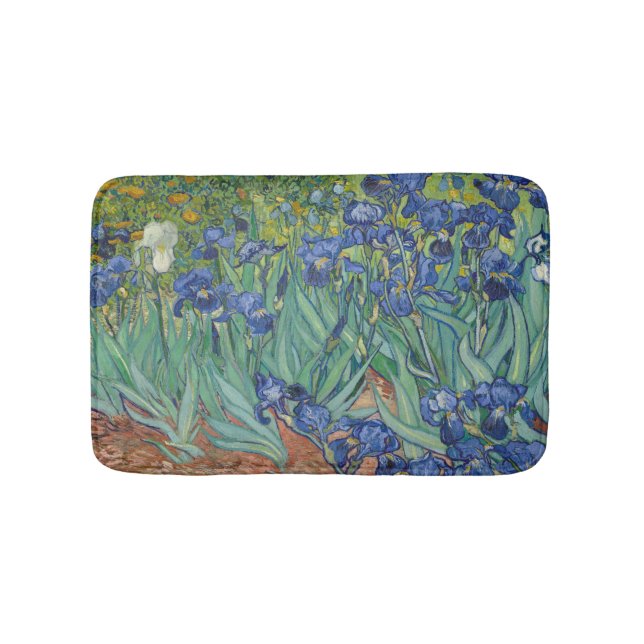 Irisar, Blommotiv Oljemålning, Vincent Van Gogh Badrumsmatta (Framsidan)