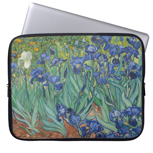 Irisar, Blommotiv, Oljemålning, Vincent Van Gogh Laptop Fodral (Framsidan)