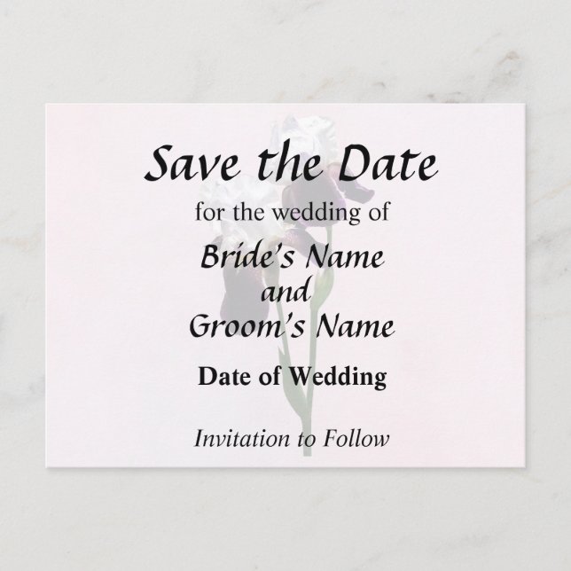 Irisar i kärlek meddelande vykort (Framsida)