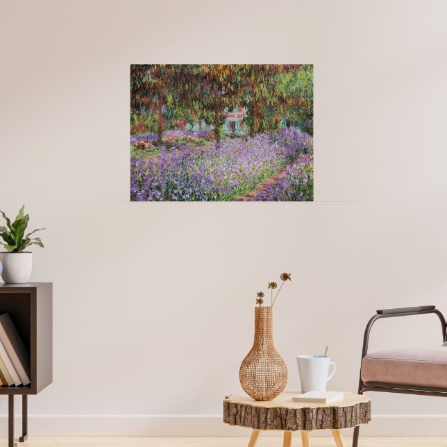 Irisar i Monets trädgård Poster (Vardagsrum 3)