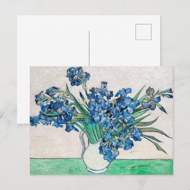 Irisar | Vincent van Gogh | Vykort (Fram/baksida)