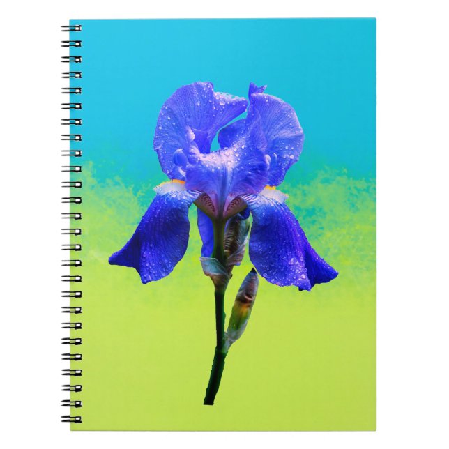 Irisblomma  anteckningsbok (Framsidan)