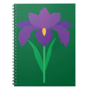 Irisblomma Anteckningsbok