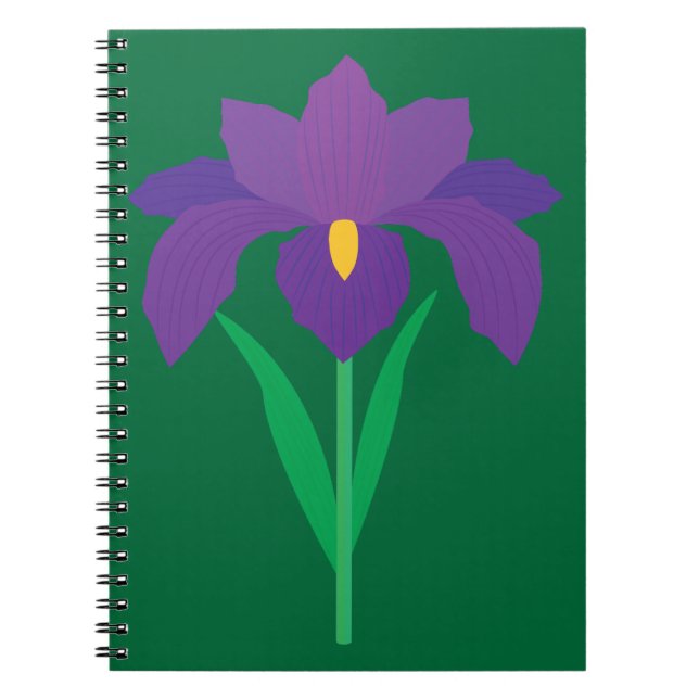 Irisblomma Anteckningsbok (Framsidan)