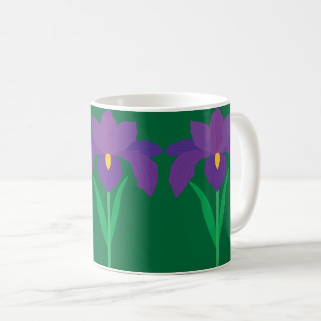 Irisblomma Kaffemugg (Framsida höger)