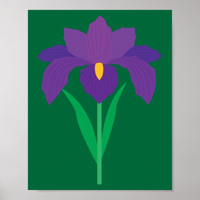 Irisblomma Poster (Framsidan)