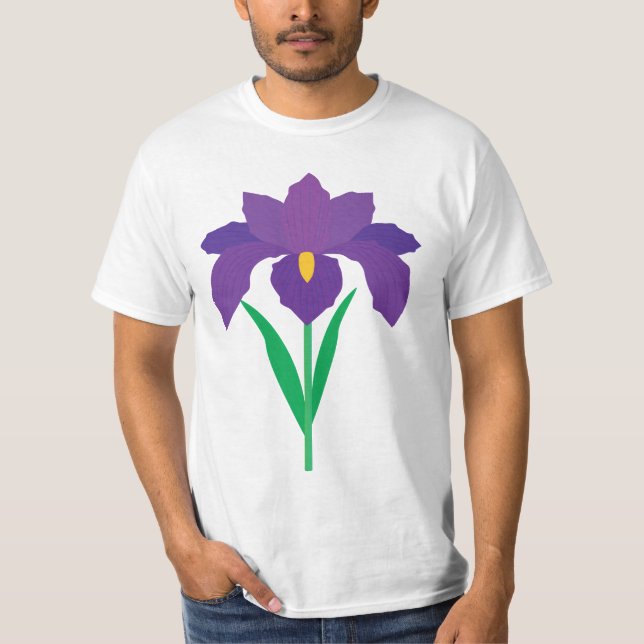 Irisblomma T Shirt (Framsida)