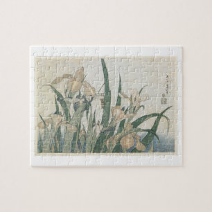 Irisblommor och gräshoppa, c.1830-31 pussel