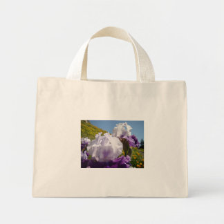 Irisblommor Totebags gåvor Lila Irisblommor Mini Tygkasse