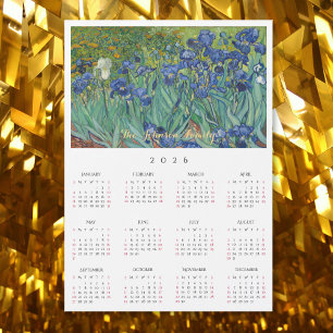 Irisblommor Vincent Van Gogh 2026 Kalendarkort