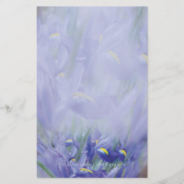 Irisbukettbrevpapper Brevpapper (Framsida)