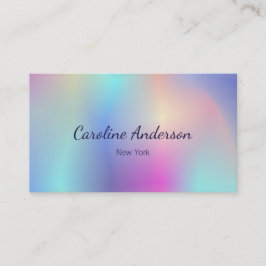 Iriscent pastel färg visitkort