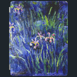 Iriser, berömd målning av Monet. iPad Skydd<br><div class="desc">Strykning,  vackra blommor som målats av den intsionistiska konstnären Claude Monet</div>