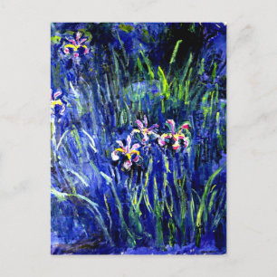Iriser, berömd målning av Monet. Vykort
