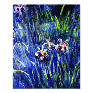 Iriser, blommigt av berömd av Claude Monet Fototryck