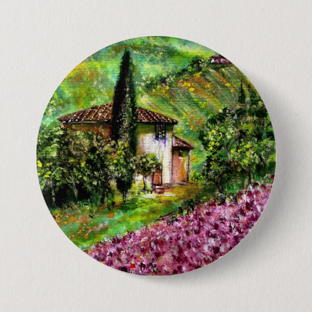 IRISER I GRÖNT TUSCANY LANDSCAPE KNAPP (Framsida)