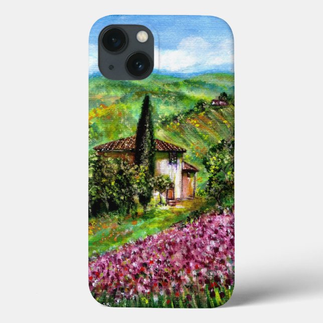 IRISER I TUSCANY,Lila Flower Fält Liggande (Baksida)