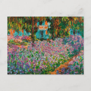 Iriser Monet Trädgård Giverny blommor Vykort