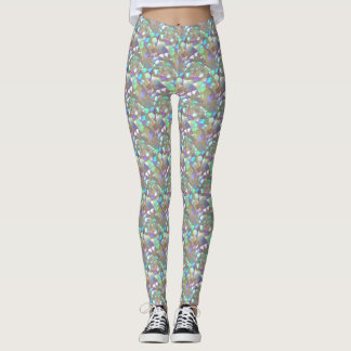 Iriserade ödla cosplay-leggings leggings