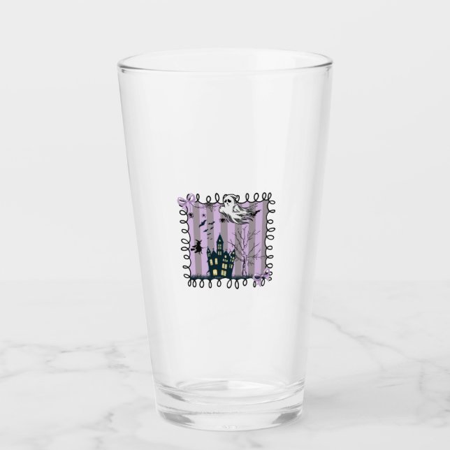 Iriserande Coquette Halloween Glaskopp (Framsida)