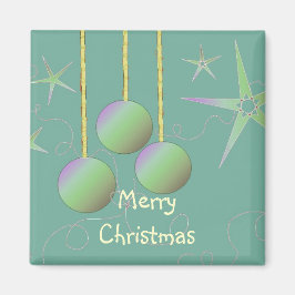 Iriserande glädjande juldesign magnet