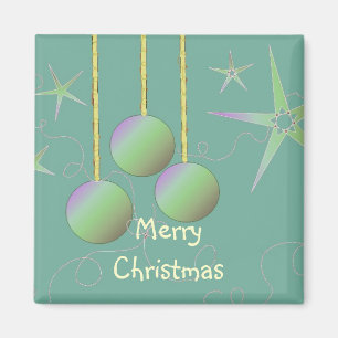 Iriserande glädjande juldesign magnet