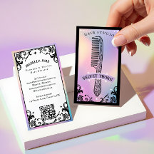 Iriserande holografisk frisörsalong för skönhetssa