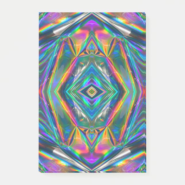 Iriserande krom Post It-lappar Post-it Block (Framsida)