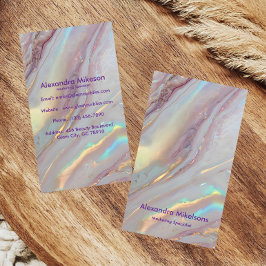 Iriserande Marmor Lyx Visitkort