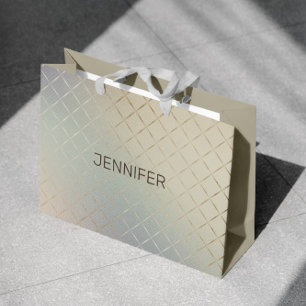 Iriserande modern lyxig monogram