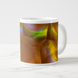 Iriserande orange eldoberoopal jumbo mugg