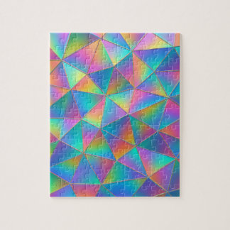 Iriserande polygon pussel
