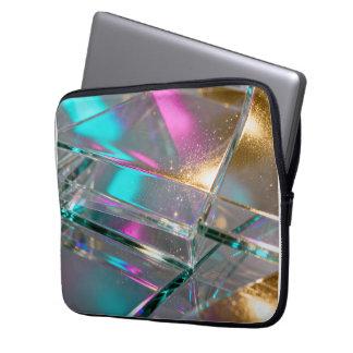 Iriserande regnbåge - Holografisk glitter Laptop Fodral