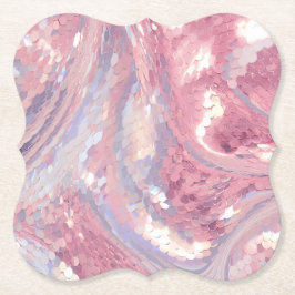 Iriserande rosa och lila  underlägg papper