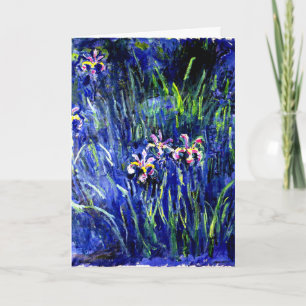 Iriserar, målning av berömd blommigt av Claude Mon Kort