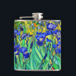 Irisering av Vincent Van Gogh Fickplunta<br><div class="desc">Vincent Van Gogh Irises . Den målades 1889 och är en av de målningar han skapade i asyl på Saint-Paul-de-Mausole i Saint-Rémy-de-Provence i Frankrike. Det är en oljemålning. Den här oljemålningen för konstlandskap i bran visar en fält av iris-blommor. Vincent Van Gogh var berömd konstnär. Han var en dutch post...</div>