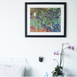 Irisering av Vincent van Gogh, Vintage Garden Art Poster