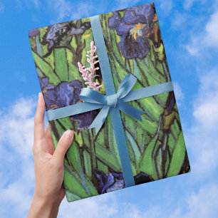 Irisering av Vincent van Gogh, Vintage Garden Art Presentpapper