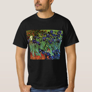 Irisering av Vincent van Gogh, Vintage Garden Art Tee Shirt