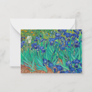 Irises, 1889 av Vincent van Gogh Anteckningskort