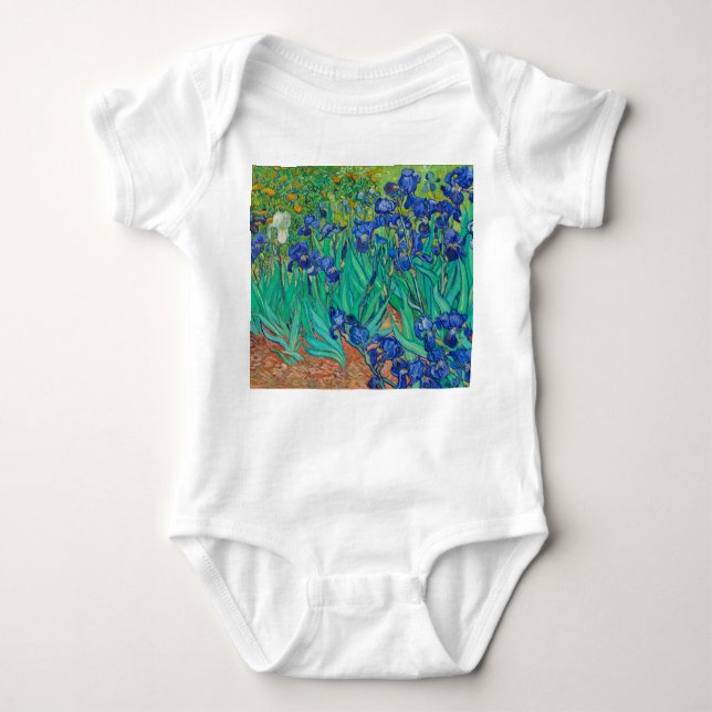 Irises, 1889 av Vincent van Gogh T Shirt (Framsida)