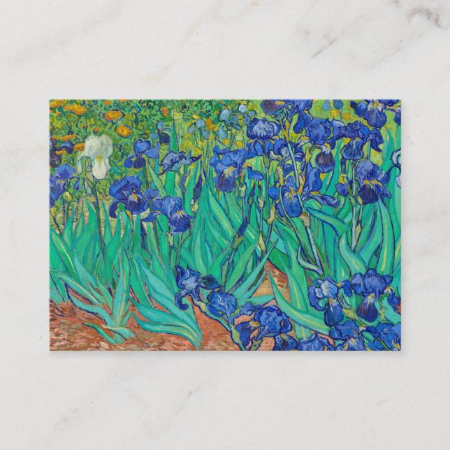 Irises, 1889 av Vincent van Gogh Visitkort (Framsida)