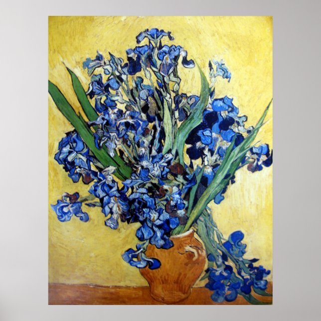 Irises 1890 Vincent van Gogh Poster (Framsidan)
