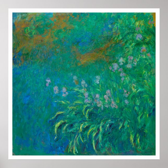 "IRISES 1914-1917" CLAUDE MONET POSTER (Framsidan)