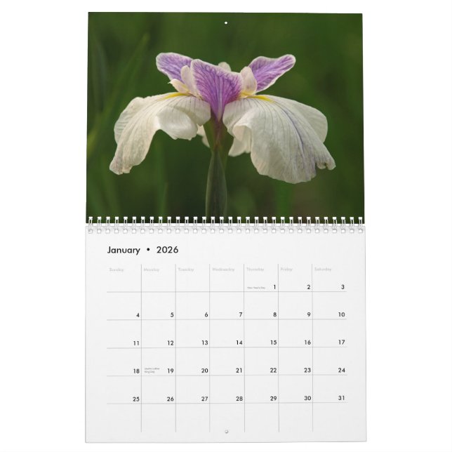 Irises 2009 kalender (Jan 2026)