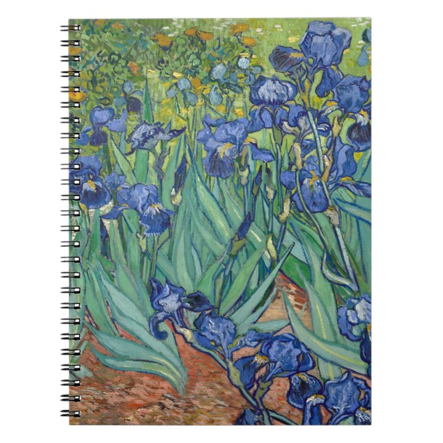Irises av Van Gogh Anteckningsbok (Framsidan)